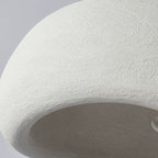 Contemporary Scandinavian Semicircle Polystyrene 1 - Light Pendant Light for Dining Room BulbSquare