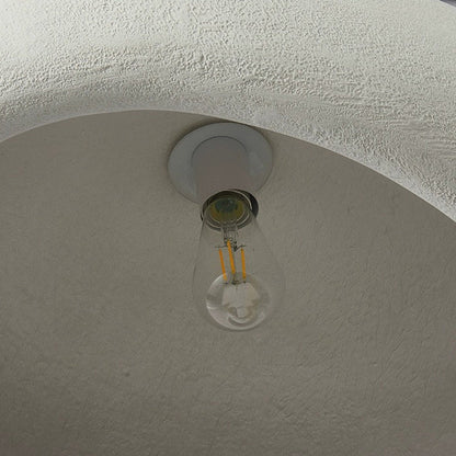 Contemporary Scandinavian Semicircle Polystyrene 1 - Light Pendant Light For Dining Room