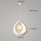 Modern Art Deco Fully Polystyrene 1 - Light Pendant Light For Dining Room