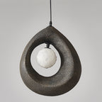 Modern Art Deco Fully Polystyrene 1 - Light Pendant Light For Dining Room