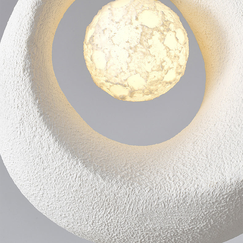 Modern Art Deco Fully Polystyrene 1 - Light Pendant Light For Dining Room