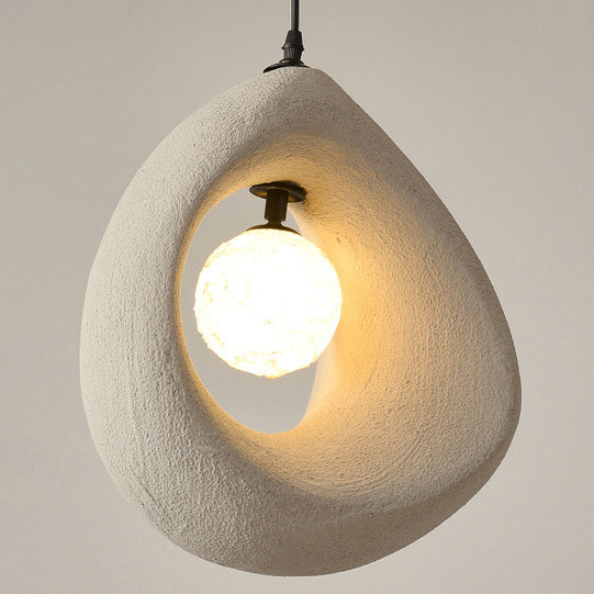 Modern Art Deco Fully Polystyrene 1 - Light Pendant Light For Dining Room