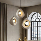 Modern Art Deco Fully Polystyrene 1 - Light Pendant Light For Dining Room