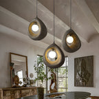 Modern Art Deco Fully Polystyrene 1 - Light Pendant Light For Dining Room