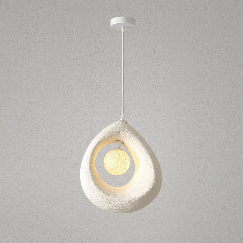 Modern Art Deco Fully Polystyrene 1 - Light Pendant Light For Dining Room