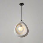 Modern Art Deco Fully Polystyrene 1 - Light Pendant Light For Dining Room