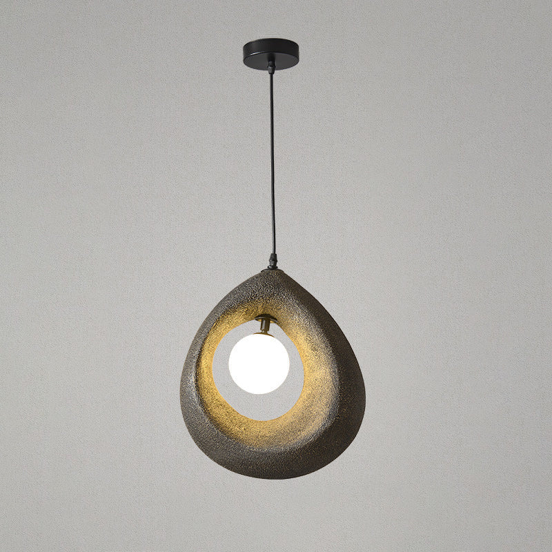 Modern Art Deco Fully Polystyrene 1 - Light Pendant Light For Dining Room
