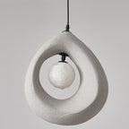 Modern Art Deco Fully Polystyrene 1 - Light Pendant Light For Dining Room
