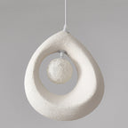 Modern Art Deco Fully Polystyrene 1 - Light Pendant Light For Dining Room