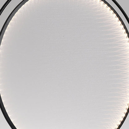Modern Art Deco Round Reversible Acrylic Iron LED Pendant Light For Dining Room