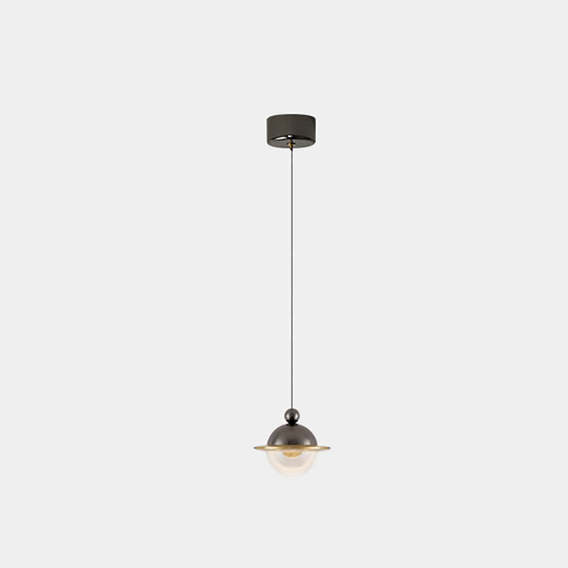 Contemporary Nordic UFO Shape Aluminum Acrylic LED Pendant Light For Bedroom