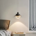 Contemporary Nordic UFO Shape Aluminum Acrylic LED Pendant Light For Bedroom