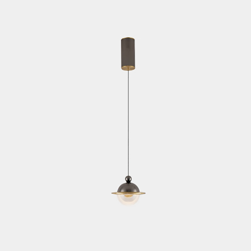 Contemporary Nordic UFO Shape Aluminum Acrylic LED Pendant Light For Bedroom