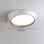 Contemporary Simplicity Round Acrylic Iron LED Flush Mount Ceiling Light For Living Room