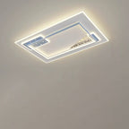 Contemporary Nordic Round Square Rectangle Splicing Acrylic Iron LED Flush Mount Ceiling Light For Bedroom