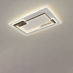 Contemporary Nordic Round Square Rectangle Splicing Acrylic Iron LED Flush Mount Ceiling Light For Bedroom