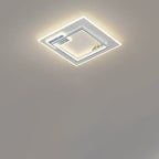 Contemporary Nordic Round Square Rectangle Splicing Acrylic Iron LED Flush Mount Ceiling Light For Bedroom