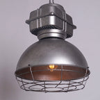 Contemporary Industrial Semicircle Stainless Steel Aluminum 1 - Light Pendant Light For Dining Room
