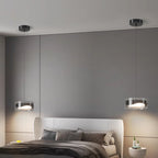 Contemporary Simplicity Dome Round Transparent Glass Iron LED Pendant Light For Bedroom