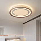 Contemporary Simplicity Round Iron Aluminum Acrylic LED Flush Mount Ceiling Light For Bedroom