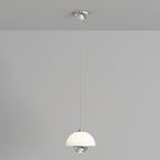 Contemporary Nordic Semicircular Acrylic Lampshade Aluminum LED Pendant Light For Bedroom