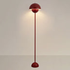 Contemporary Scandinavian Mushroom Hardware Iron Lampshade 1 - Light Standing Floor Lamp For Living Room Lumendat