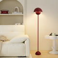 Contemporary Scandinavian Mushroom Hardware Iron Lampshade 1 - Light Standing Floor Lamp For Living Room Lumendat