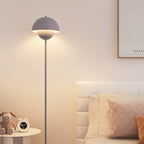 Contemporary Scandinavian Mushroom Hardware Iron Lampshade 1 - Light Standing Floor Lamp For Living Room Lumendat