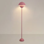 Contemporary Scandinavian Mushroom Hardware Iron Lampshade 1 - Light Standing Floor Lamp For Living Room Lumendat