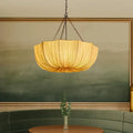 French Traditional Petal Fabric Chandelier – 3/5-light for Dining Room modern luxury lighting fixture