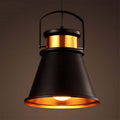 Contemporary Industrial Full Iron Lampshade Hardware 1 - Light Pendant Light For Dining Room