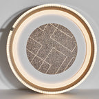 Contemporary Luxury Round Acrylic Iron Aluminum LED Flush Mount Ceiling Light For Bedroom