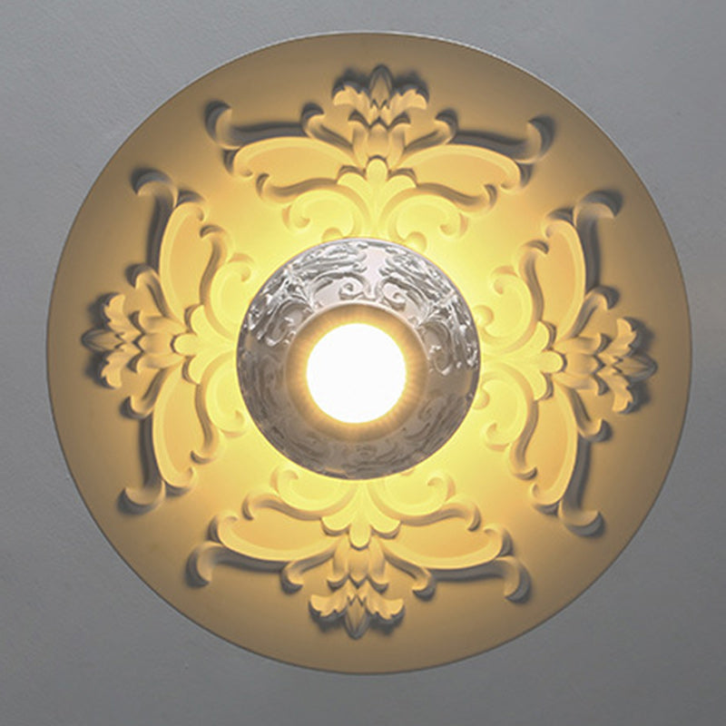 Contemporary Nordic Dome Pattern Resin Lampshade Hardware UFO Shape LED Pendant Light For Dining Room