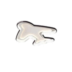Contemporary Creative PC Aluminum Hardware Airplane LED Flush Mount Ceiling Light For Bedroom