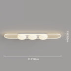 Contemporary Nordic Long Strip Iron PE LED Flush Mount Ceiling Light For Dining Room