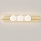 Contemporary Nordic Long Strip Iron PE LED Flush Mount Ceiling Light For Dining Room