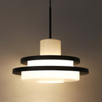 Contemporary Scandinavian Dome Round Iron Glass Lampshade 1 - Light Pendant Light For Living Room
