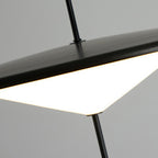 Modern Art Deco Dome UFO Shape Acrylic Hardware LED Pendant Light For Dining Room