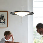 Modern Art Deco Dome UFO Shape Acrylic Hardware LED Pendant Light For Dining Room