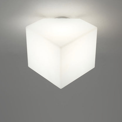 Modern Simplicity Dome Polygonal Roto-molding Metal Pvc 1 - Light Semi-flush Mount Ceiling Light for Hallways