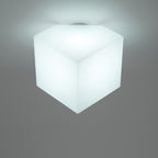 Modern Simplicity Dome Polygonal Roto-molding Metal Pvc 1 - Light Semi-flush Mount Ceiling Light for Hallways