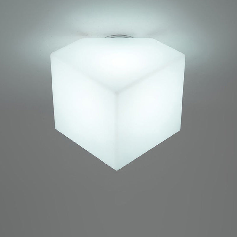 Modern Simplicity Dome Polygonal Roto-molding Metal Pvc 1 - Light Semi-flush Mount Ceiling Light for Hallways