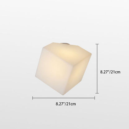 Modern Simplicity Dome Polygonal Roto-molding Metal Pvc 1 - Light Semi-flush Mount Ceiling Light for Hallways