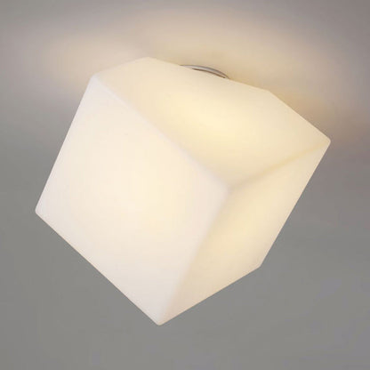 Modern Simplicity Dome Polygonal Roto-molding Metal Pvc 1 - Light Semi-flush Mount Ceiling Light for Hallways