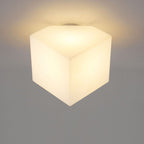 Modern Simplicity Dome Polygonal Roto-molding Metal Pvc 1 - Light Semi-flush Mount Ceiling Light for Hallways