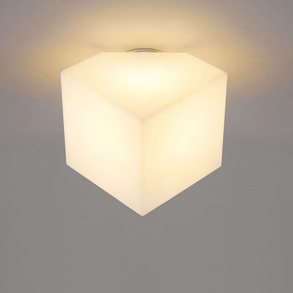 Modern Simplicity Dome Polygonal Roto-molding Metal Pvc 1 - Light Semi-flush Mount Ceiling Light for Hallways
