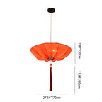 Traditional Chinese Lotus Petal Shape Fabric Iron 1/3-light Chandeliers for Dining Room BulbSquare