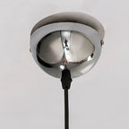 Contemporary Scandinavian Round Ball Glass Lampshade Iron 1 - Light Pendant Light For Living Room