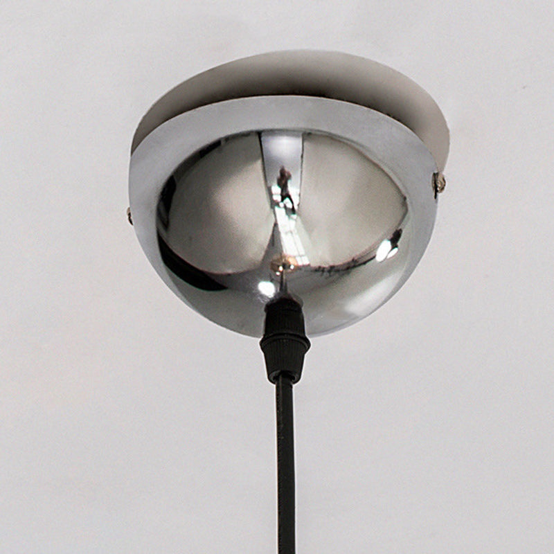 Contemporary Scandinavian Round Ball Glass Lampshade Iron 1 - Light Pendant Light For Living Room
