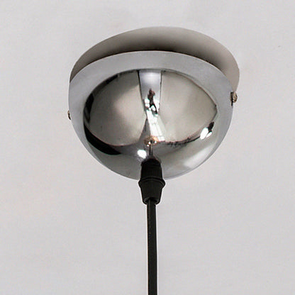Contemporary Scandinavian Round Ball Glass Lampshade Iron 1 - Light Pendant Light For Living Room
